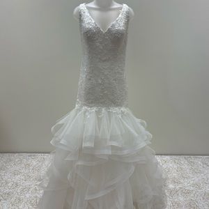 NWT Adrianna Papell Designer Mermaid Wedding Dress